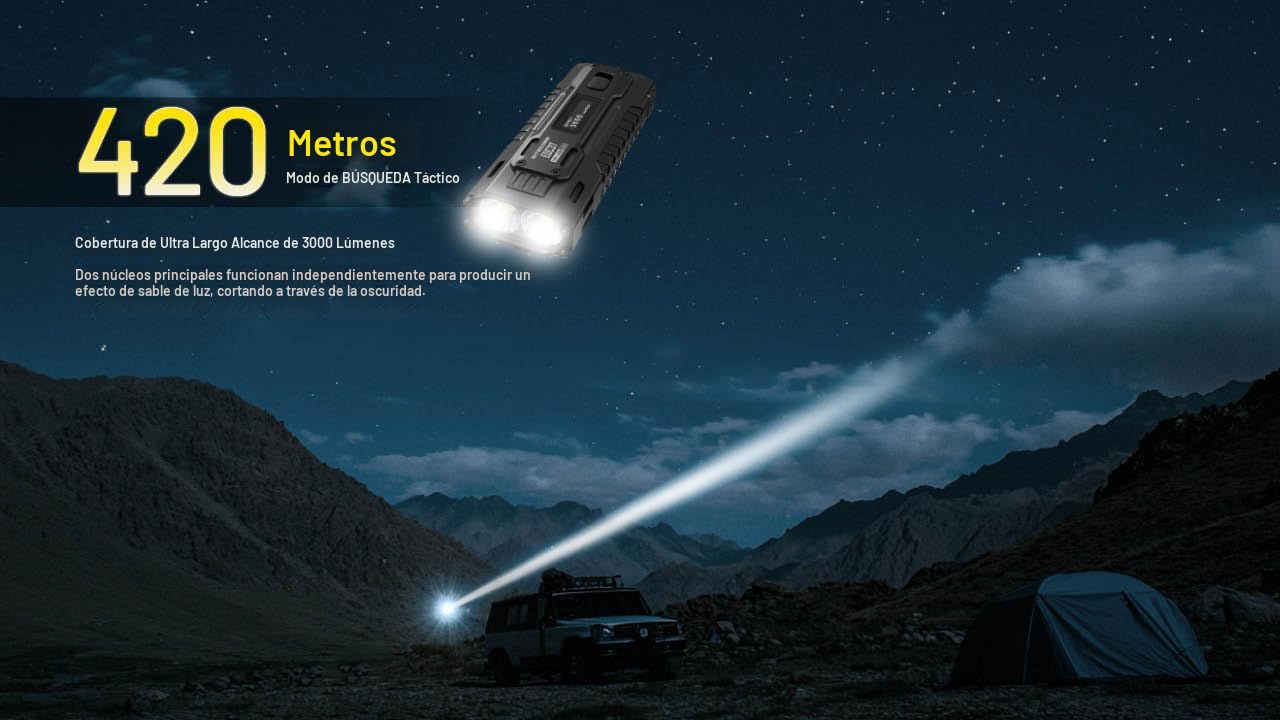 ライト・ランタン NITECORE EDC37 Amazon.com: Nitecore EDC37 Linterna de 8000 lúmenes de forma plana
